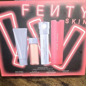 Fenty Beauty Skincare Trio with Pink and White Packaging
